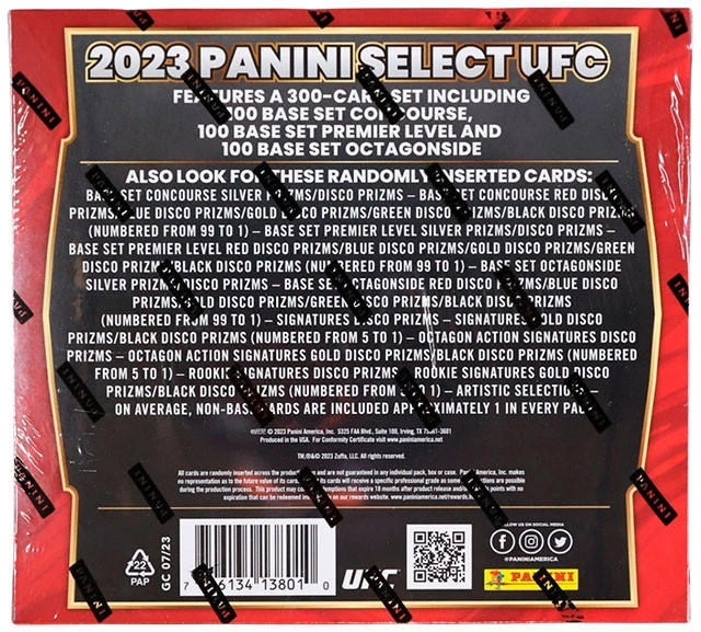 2023 Panini Select UFC H2 Box - Image 2
